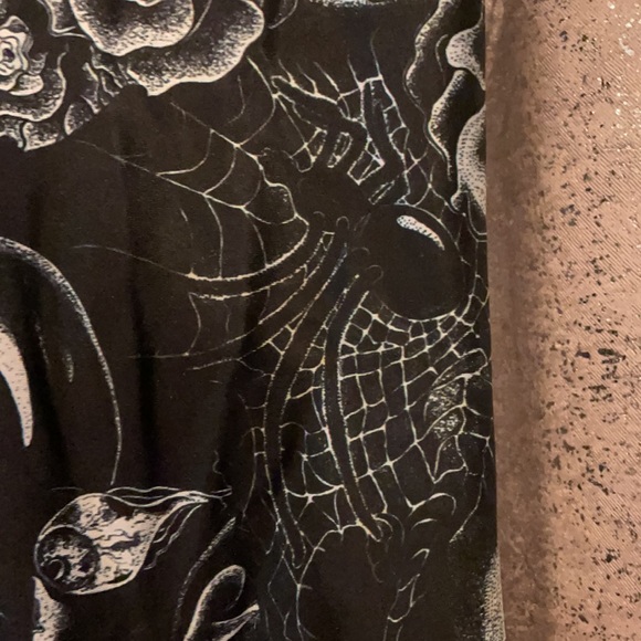 BlackMilk sketches of a mad man leggings XS goth - Picture 4 of 6